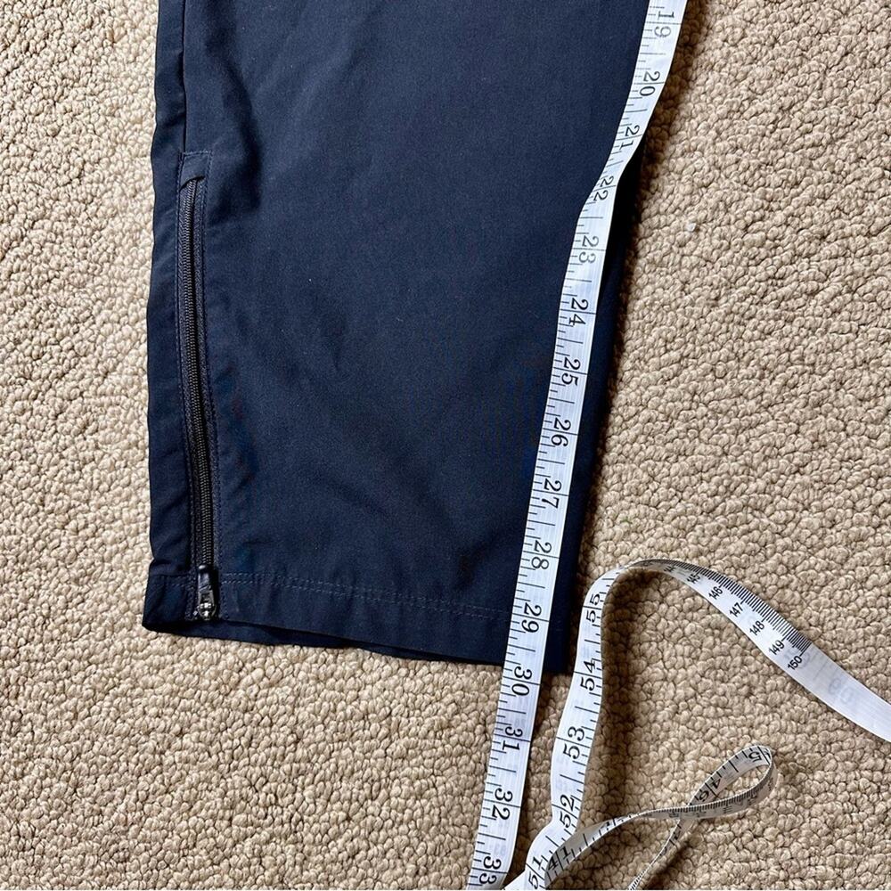 Nike Women's DRI-FIT Tapered Track Pants sz L Black Zipper Ankle Running Warm-up - Picture 5 of 6